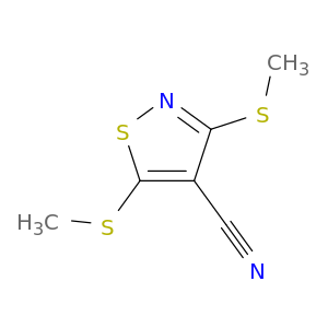 4-Isothiazolecarbonitrile,3,5-bis(methylthio)-