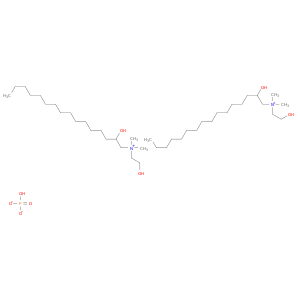 1-十六烷烷烃,2-羟基-N-(2-羟基乙基)-N,N-二甲基,磷酸盐(2：1)(盐)
