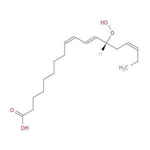 9,11,15-Octadecatrienoic acid, 13-hydroperoxy-, (9Z,11E,13R,15Z)-