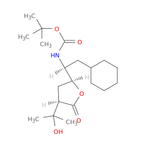 (2-CYCLOHEXYL-1-[4-(1-HYDROXY-1-METHYL-ETHYL)-5-OXO-TETRAHYDRO-FURAN-2-YL]-ETHYL)-CARBAMIC ACID TERT-BUTYL ESTER