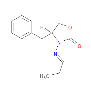 2-Oxazolidinone, 4-(phenylmethyl)-3-[(E)-propylideneamino]-, (4S)-