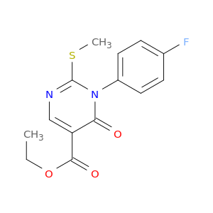 ETHYL 1-(4-FLUOROPHENYL)-2-METHYLSULFANYL-6-OXO-PYRIMIDINE-5-CARBOXYLATE
