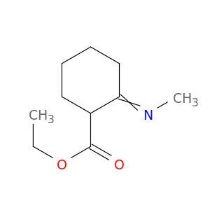Cyclohexanecarboxylic acid, 2-(methylimino)-, ethyl ester