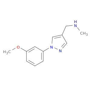 1-(1-(3-Methoxyphenyl)-1H-pyrazol-4-yl)-N-methylmethanamine