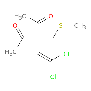 2,4-Pentanedione, 3-(2,2-dichloroethenyl)-3-[(methylthio)methyl]-
