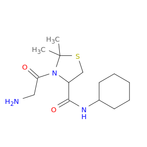 4-Thiazolidinecarboxamide, 3-(aminoacetyl)-N-cyclohexyl-2,2-dimethyl-