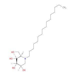 3,4,5-Piperidinetriol, 1-hexadecyl-2-(hydroxymethyl)-, (2R,3R,4R,5S)-