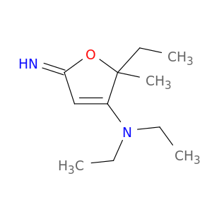 3-Furanamine, N,N,2-triethyl-2,5-dihydro-5-imino-2-methyl-