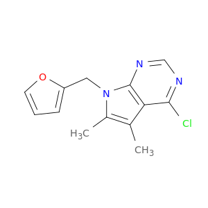 4-Chloro-7-(furan-2-ylmethyl)-5,6-dimethyl-7H-pyrrolo[2,3-d]pyrimidine