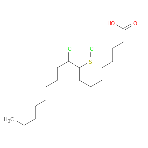 Octadecanoic acid, 10-chloro-9-(chlorothio)-