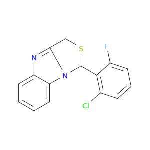 1h,3h-thiazolo(3,4-a)benzimidazole, 1-(2-chloro-6-fluorophenyl)-