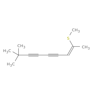 2-Nonene-4,6-diyne, 8,8-dimethyl-2-(methylthio)-, (Z)-