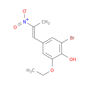 (E)-2-Bromo-6-ethoxy-4-(2-nitroprop-1-en-1-yl)phenol