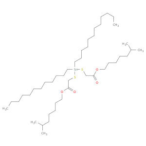 Acetic acid,2,2'-[(didodecylstannylene)bis(thio)]bis-, 1,1'-diisooctyl ester