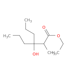 Hexanoic acid, 3-hydroxy-2-methyl-3-propyl-, ethyl ester