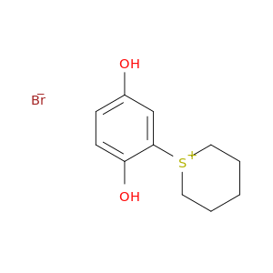 2H-Thiopyranium, 1-(2,5-dihydroxyphenyl)tetrahydro-, bromide