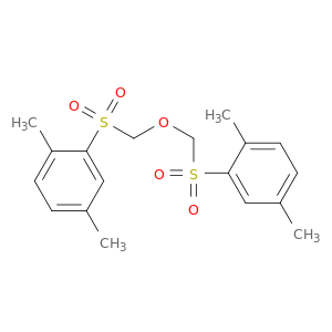 Benzene, 1,1'-[oxybis(methylenesulfonyl)]bis[2,5-dimethyl-