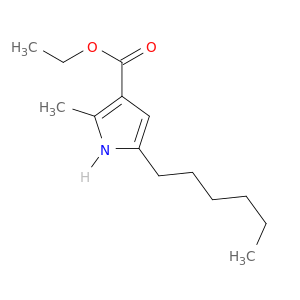 1H-Pyrrole-3-carboxylic acid, 5-hexyl-2-methyl-, ethyl ester