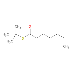 Heptanethioic acid, S-(1,1-dimethylethyl) ester