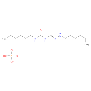 Urea, N-hexyl-N'-[(hexylamino)iminomethyl]-, phosphate