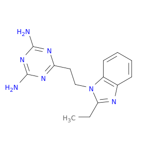1,3,5-Triazine-2,4-diamine, 6-[2-(2-ethyl-1H-benzimidazol-1-yl)ethyl]-