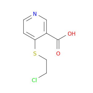 3-Pyridinecarboxylicacid, 4-[(2-chloroethyl)thio]-
