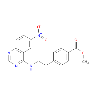 Benzoic acid, 4-[2-[(6-nitro-4-quinazolinyl)amino]ethyl]-, methyl ester