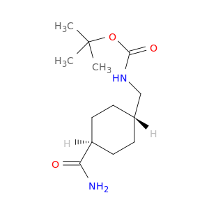 Carbamic acid, [[trans-4-(aminocarbonyl)cyclohexyl]methyl]-,1,1-dimethylethyl ester