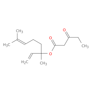 Pentanoic acid, 3-oxo-, 1-ethenyl-1,5-dimethyl-4-hexenyl ester