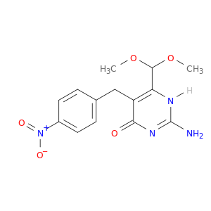 2-amino-6-(dimethoxymethyl)-5-(4-nitrobenzyl)pyrimidin-4(1h)-one