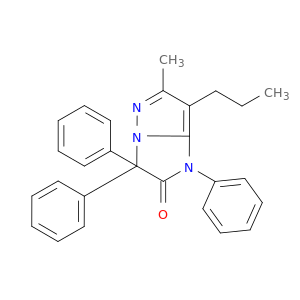 1H-Imidazo[1,2-b]pyrazol-2(3H)-one, 6-methyl-1,3,3-triphenyl-7-propyl-