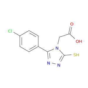 2-[3-(4-Chlorophenyl)-5-sulfanyl-4H-1,2,4-triazol-4-yl]acetic Acid