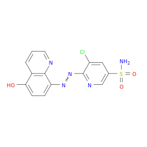 3-Pyridinesulfonamide, 5-chloro-6-[(5-hydroxy-8-quinolinyl)azo]-