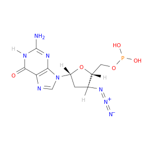 Guanosine,3'-azido-2',3'-dideoxy-, 5'-(hydrogen phosphonate) (9CI)