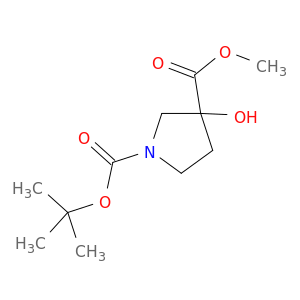 1-Boc-3-羟基-3-羧酸甲酯吡咯烷