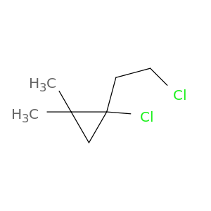 1-氯-1-(2-氯乙基)-2,2-二甲基环丙烷