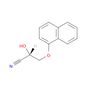 Propanenitrile, 2-hydroxy-3-(1-naphthalenyloxy)-, (S)-