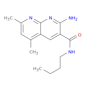 1,8-Naphthyridine-3-carboxamide, 2-amino-N-butyl-5,7-dimethyl-