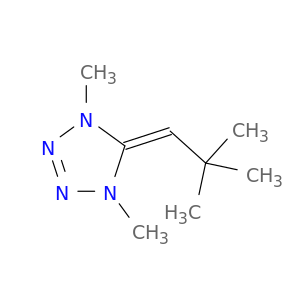 1H-Tetrazole, 5-(2,2-dimethylpropylidene)-4,5-dihydro-1,4-dimethyl-