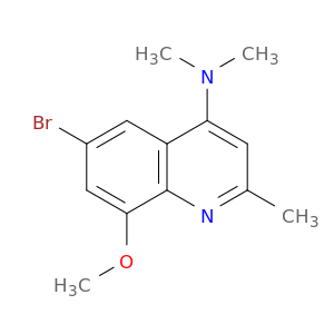 4-Quinolinamine, 6-bromo-8-methoxy-N,N,2-trimethyl-