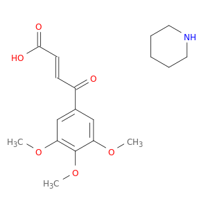 (E)-4-oxo-4-(3,4,5-trimethoxyphenyl)but-2-enoic acid; piperidine