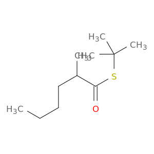 Hexanethioic acid, 2-methyl-, S-(1,1-dimethylethyl) ester