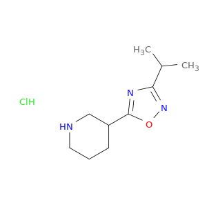 哌啶,3-[3-(1-甲基乙基)-1,2,4-二氧化氮唑-5-基]-,盐酸盐(1：1)