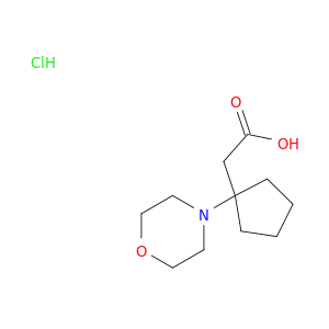 2-[1-(morpholin-4-yl)cyclopentyl]acetic acid hydrochloride