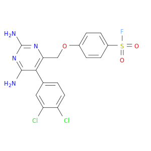 Benzenesulfonylfluoride, 4-[[2,6-diamino-5-(3,4-dichlorophenyl)-4-pyrimidinyl]methoxy]-