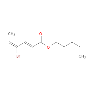 2,4-Hexadienoic acid, 4-bromo-, pentyl ester, (E,E)-