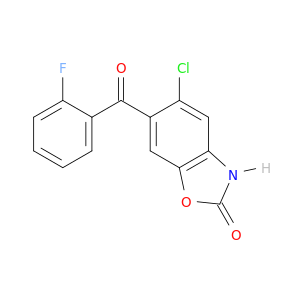 2(3H)-Benzoxazolone, 5-chloro-6-(2-fluorobenzoyl)-