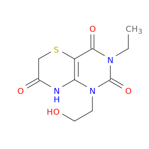 3-ethyl-1-(2-hydroxyethyl)-1h-pyrimido[5,4-b][1,4]thiazine-2,4,7(3h,6h,8h)-trione