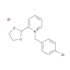 Pyridinium, 1-[(4-bromophenyl)methyl]-2-(1,3-dioxolan-2-yl)-, bromide