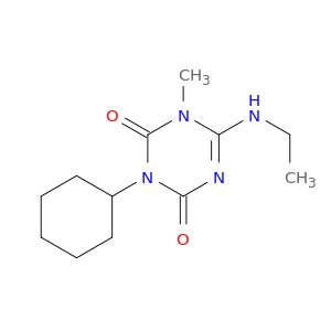 1,3,5-Triazine-2,4(1H,3H)-dione, 3-cyclohexyl-6-(ethylamino)-1-methyl-